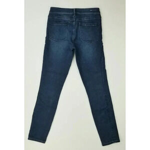 Pilcro And The Letterpress 28X29 Women's Serif Indigo Blue Denim Logo Tag Jeans